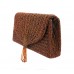 Evening Bag - Vintage-Inspired Bronze Pipe Bead Tassel Envelope Clutch - BG-YW003BZ